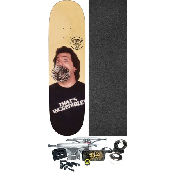ScumCo & Sons That's Incredible Skateboard Deck - 8.5" x 32" - Complete Skateboard Bundle